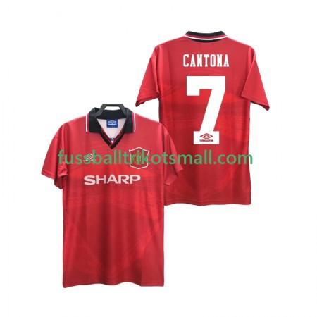 Fußballtrikots Manchester United CANTONA 7 Retro 1994 1996 Kurzarm Heimtrikotsatz kaufen
